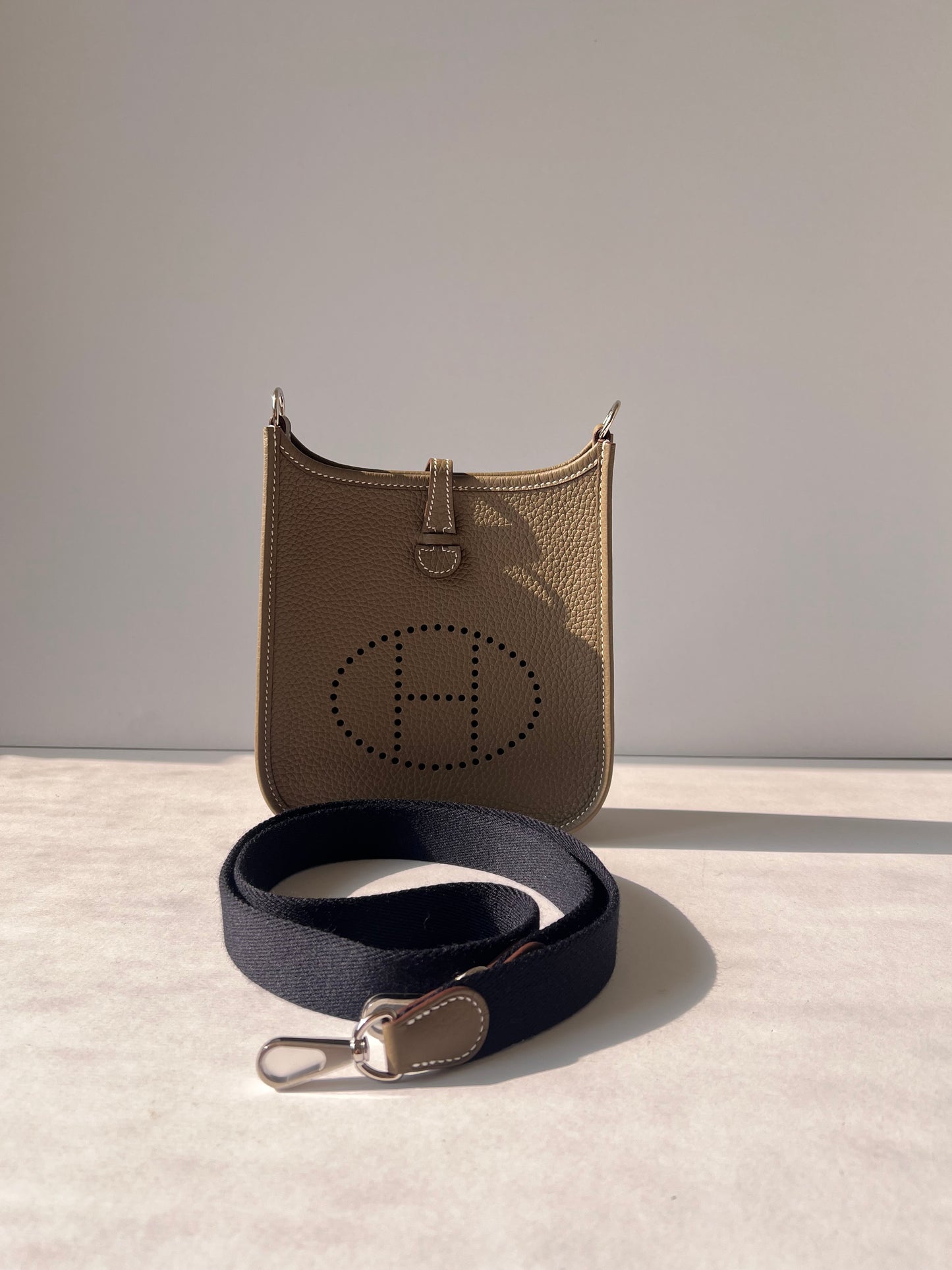 Mini Evelyne TPM Etoupe PHW Stamp K