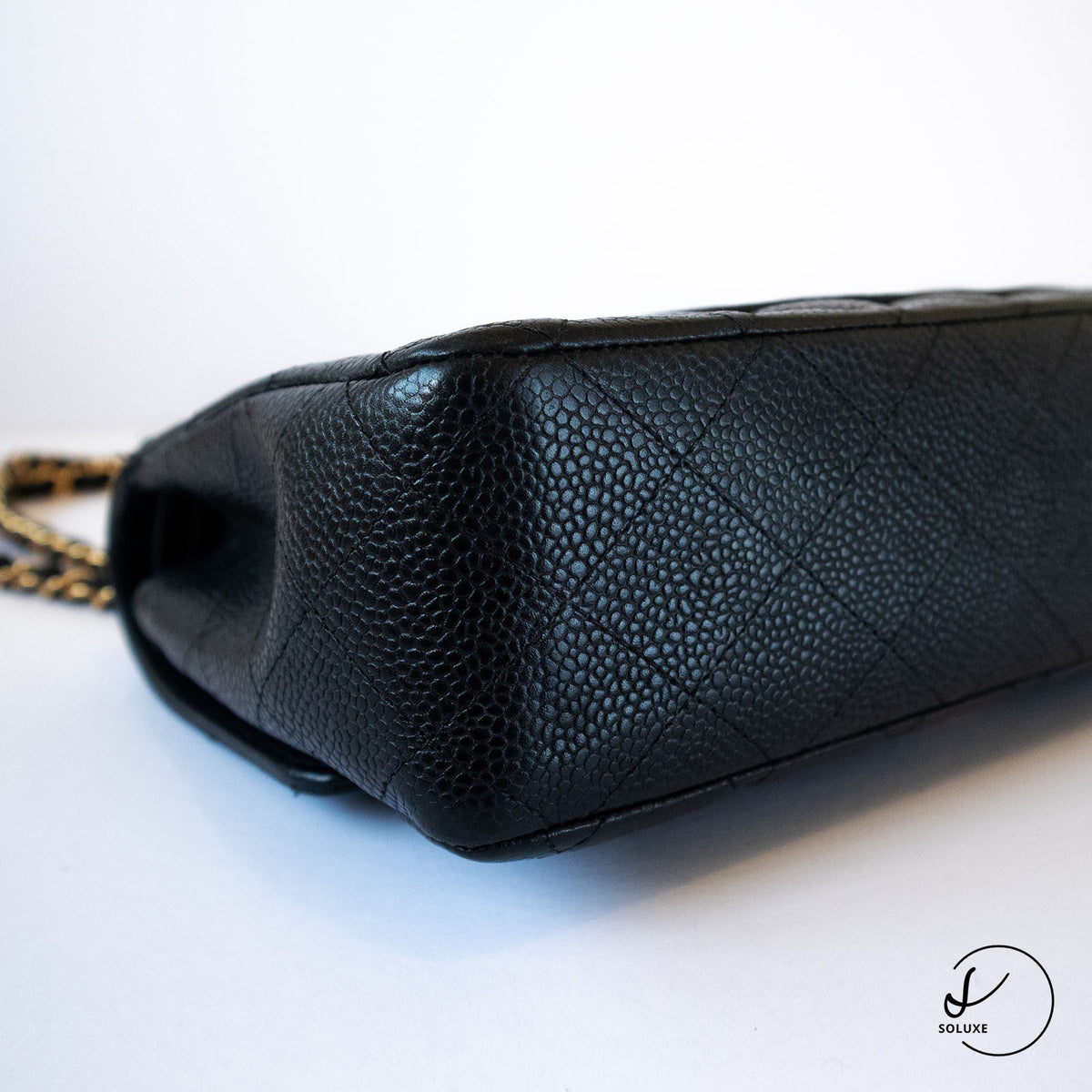 Classic Double Flap Medium Black GHW