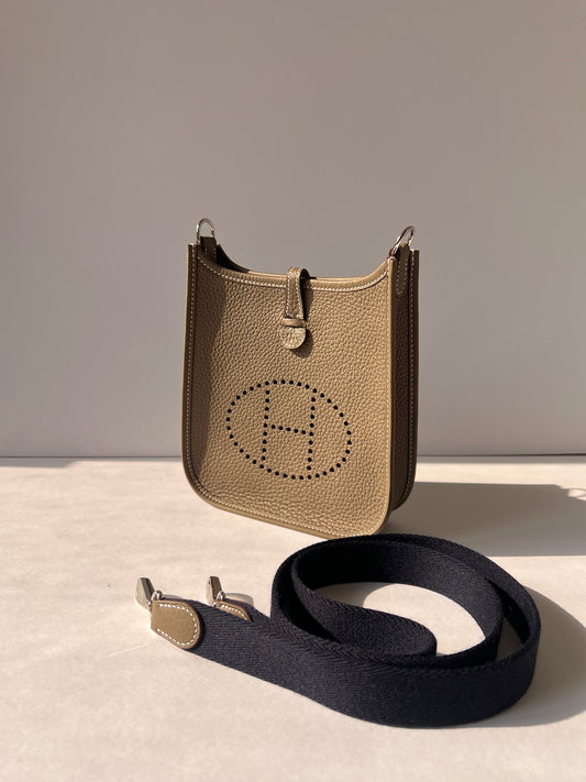 Mini Evelyne TPM Etoupe PHW Stamp K