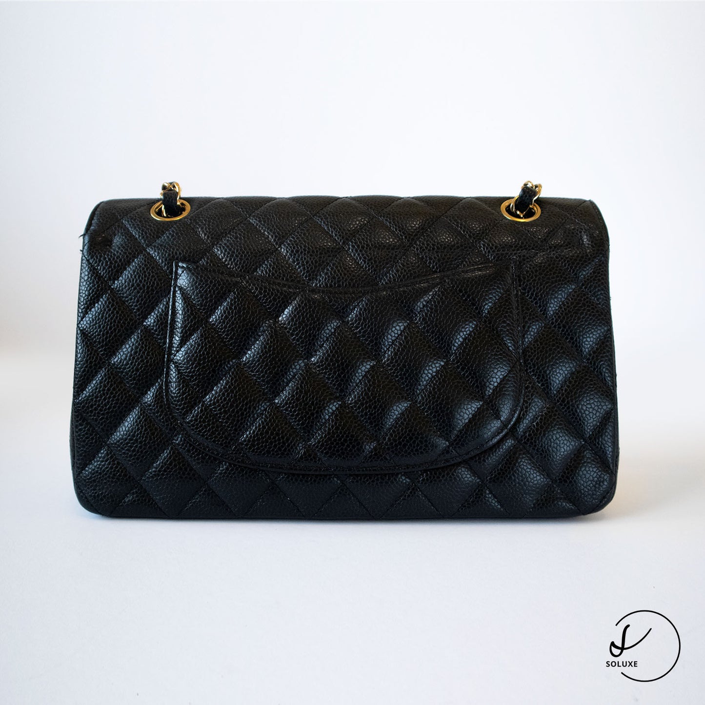Classic Double Flap Medium Black GHW