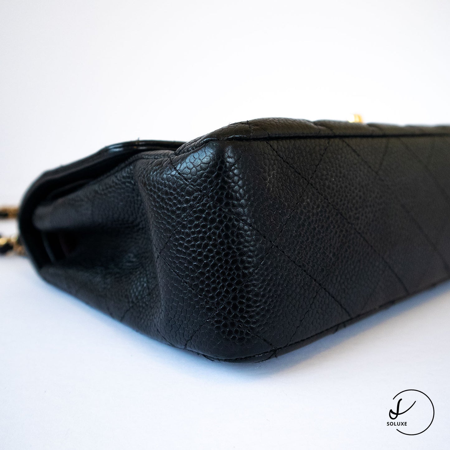 Classic Double Flap Medium Black GHW