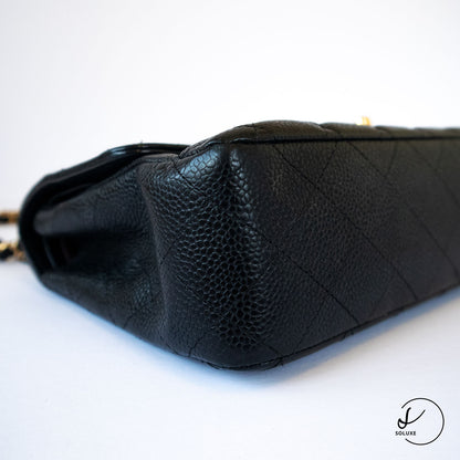 Classic Double Flap Medium Black GHW