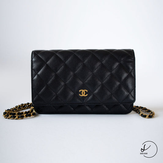 Classic Wallet on Chain Black GHW Special Edition