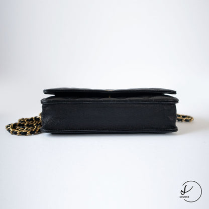 Classic Wallet on Chain Black GHW Special Edition