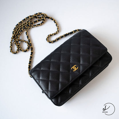 Classic Wallet on Chain Black GHW Special Edition