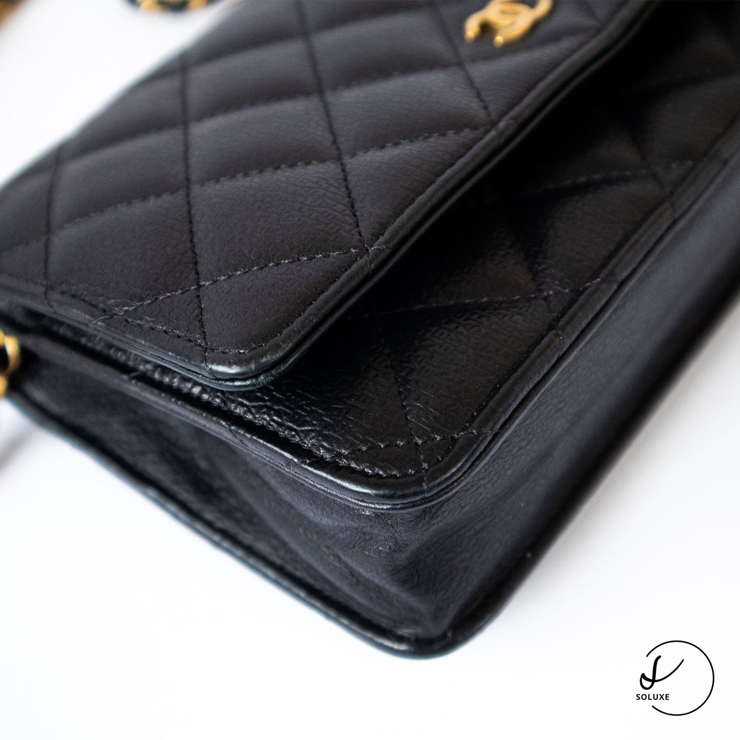 Classic Wallet on Chain Black GHW Special Edition