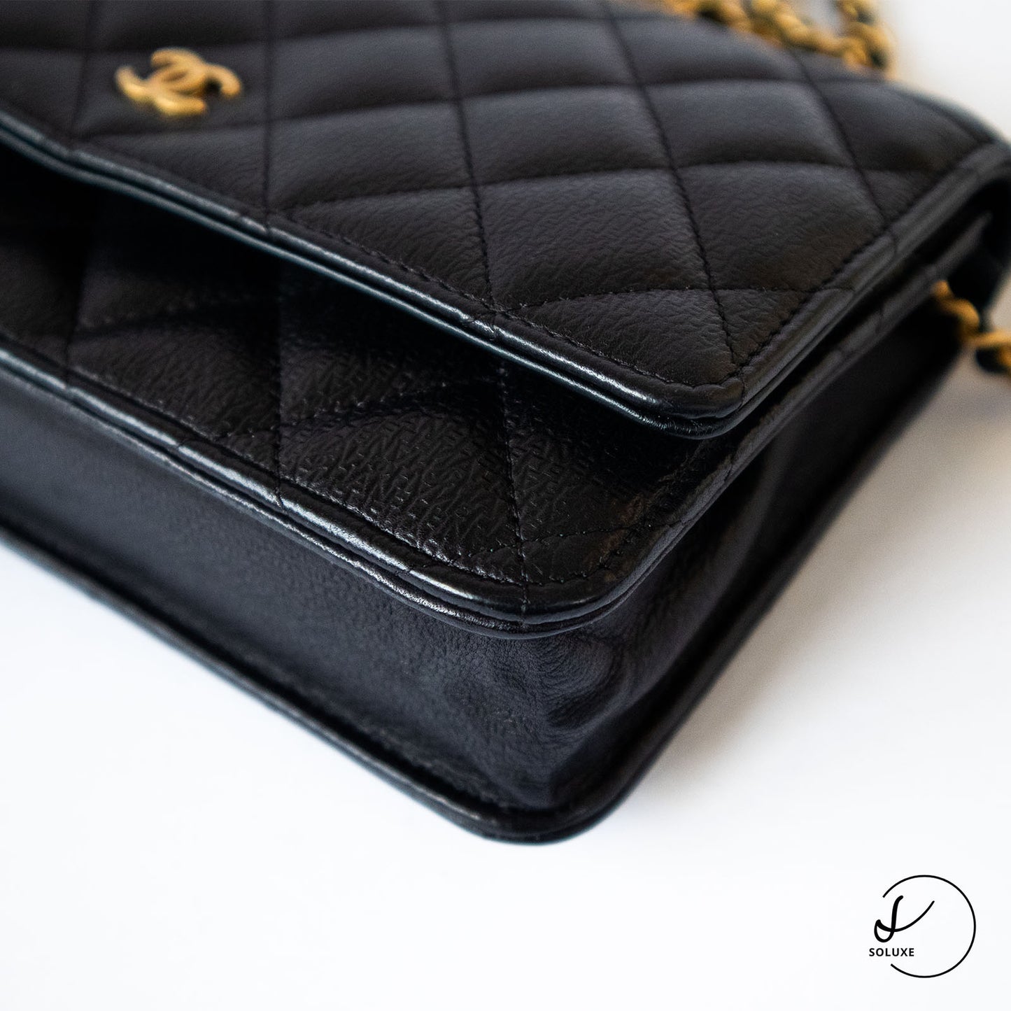 Classic Wallet on Chain Black GHW Special Edition