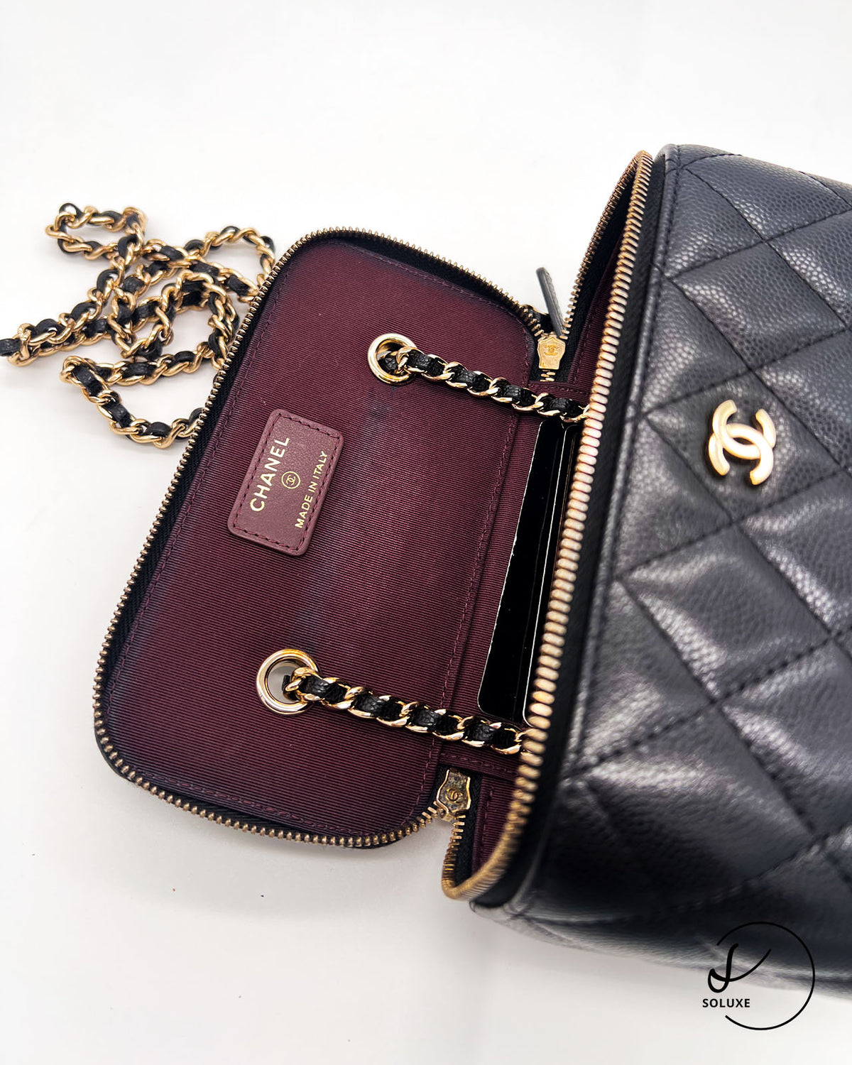 Long Vanity Case with Chain