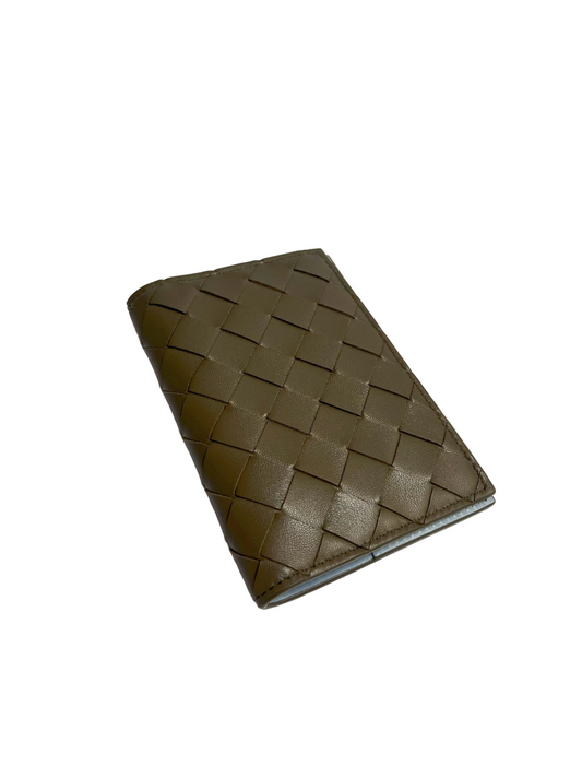Bottega Veneta Passport Holder Cypress and Ice
