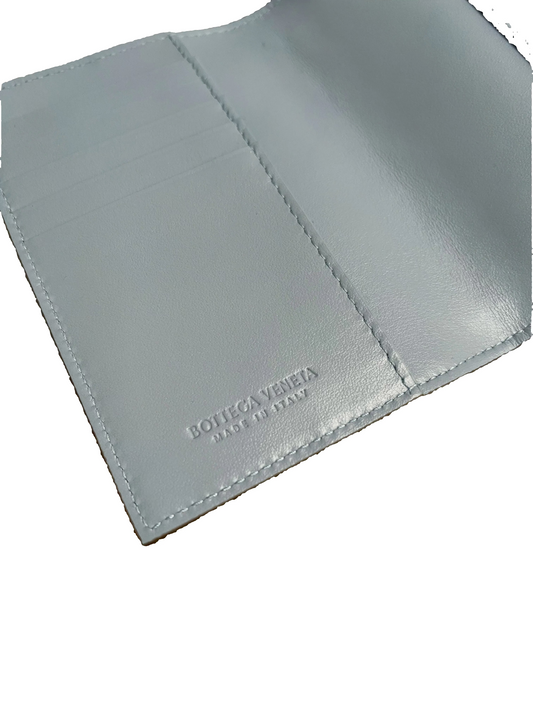 Bottega Veneta Passport Holder Cypress and Ice