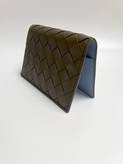 Bottega Veneta Passport Holder Cypress and Ice