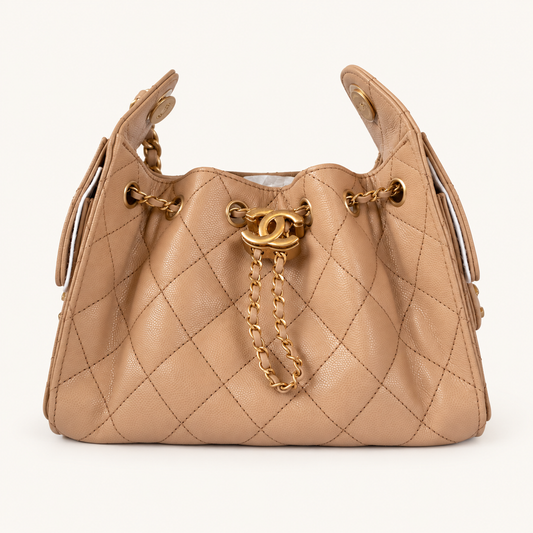 C25 Mini Beige GHW — product preview on cream background